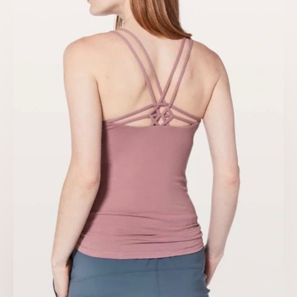 Lululemon activewear double strap tank top Sz 8 - Picture 1 of 9